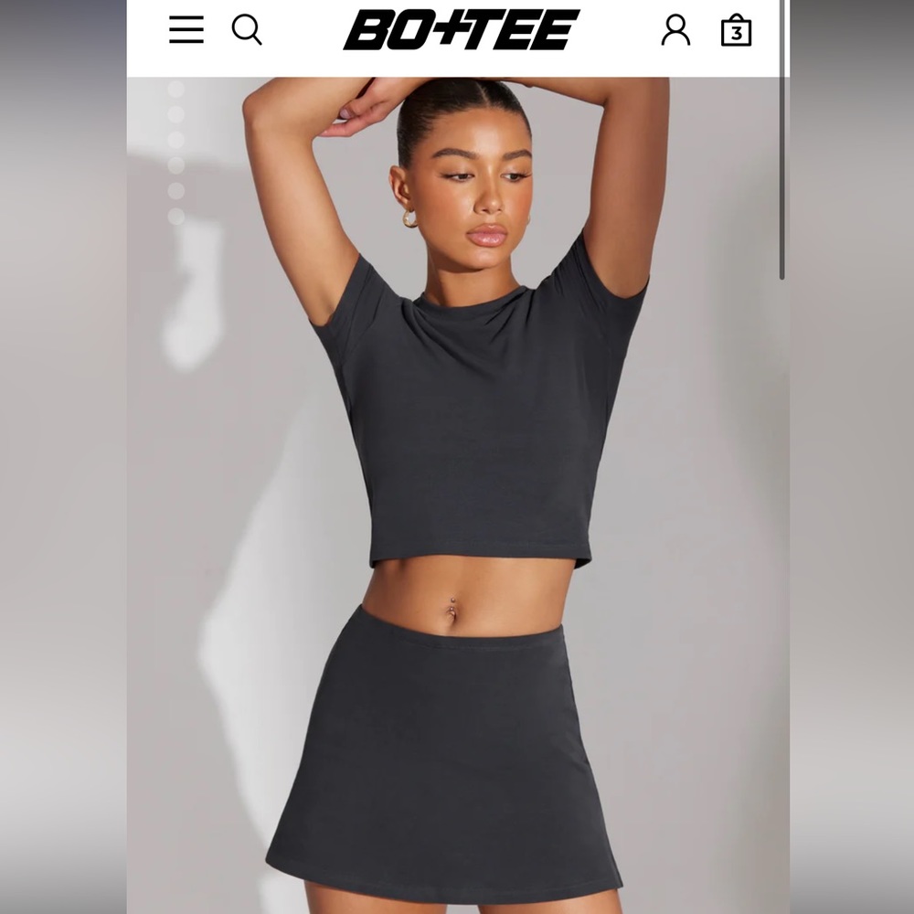 Bo+Tee Sqort Tee Set XS